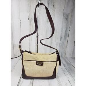 Capezio Beige Brown Shoulder Bag Women's Crossbody Purse